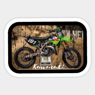 KAWASAKI DIRT BIKE MOTO CROSS Sticker
